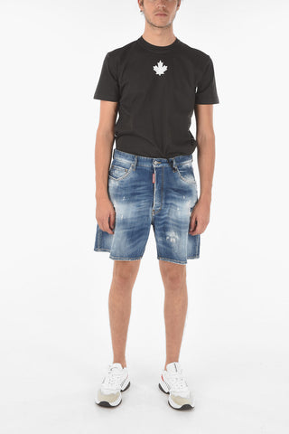 Shorts BOXER in denim stretch 