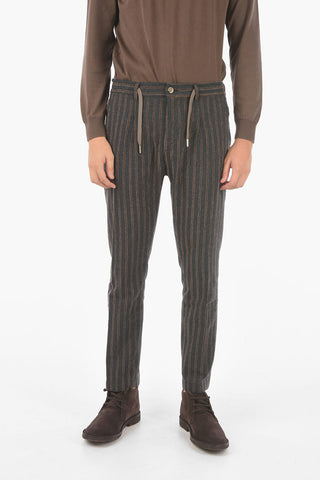 drawstring waist striped MITTE pants