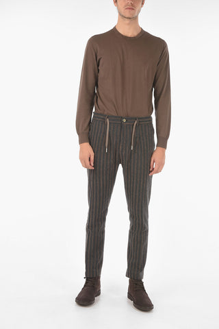 drawstring waist striped MITTE pants