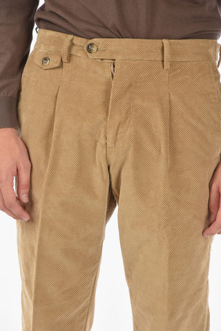 smooth fit single pleat  RAVAL1P.L pants