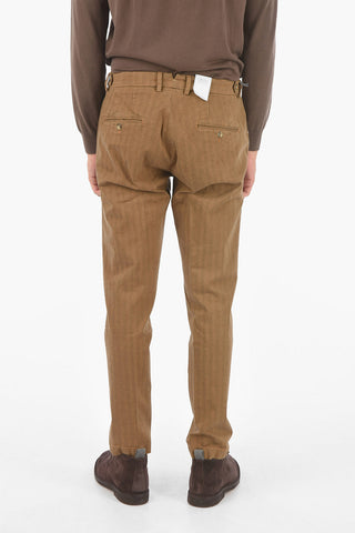 Herringbone-Chinohose RAVAL1P.L.603 mit einer Falte