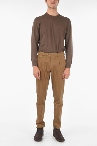 Herringbone-Chinohose RAVAL1P.L.603 mit einer Falte