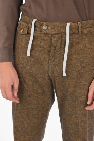 Smooth Fit RAVALC.L.605 Chino Pants with Drawstring Waist
