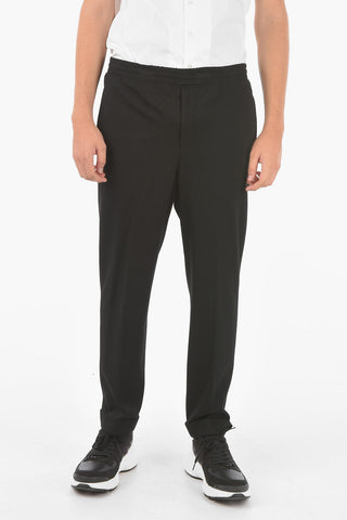 Pantaloni con Risvolto ed Elastico in Vita