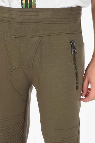 Jersey DOUBLE BONDED Biker Joggers with Low Crotch