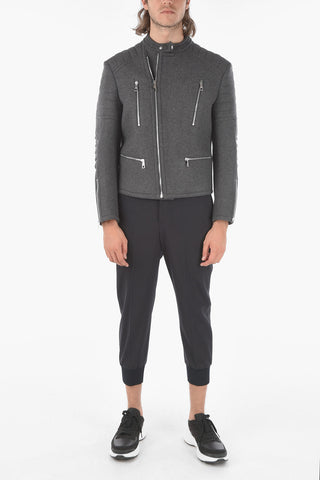 Decentralized Zip AUTHENTIC Biker Bomber Jacket