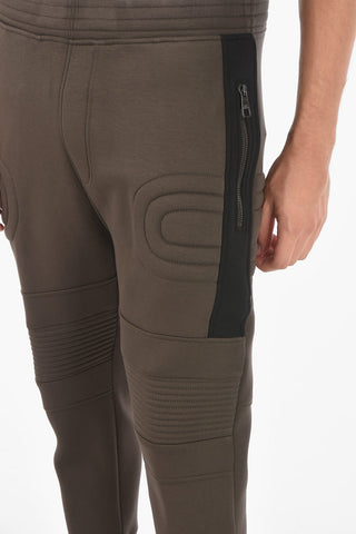 Jersey TRICOLOR Biker Jogger with Embossed Details