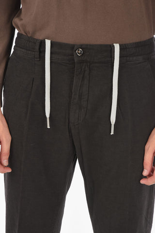 Drawstring Waist Carrot Fit  MITTE.605 Chino Pants