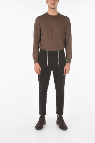 Drawstring Waist Carrot Fit  MITTE.605 Chino Pants