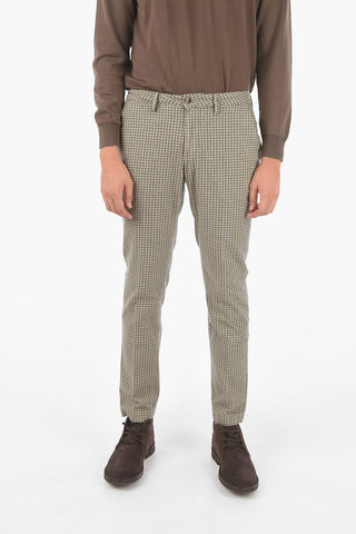 Gingham Checked Slim Fit NEWTOWN.L.457 Chino Pants