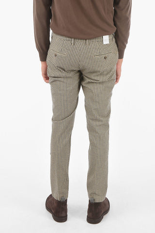 Gingham Checked Slim Fit NEWTOWN.L.457 Chino Pants