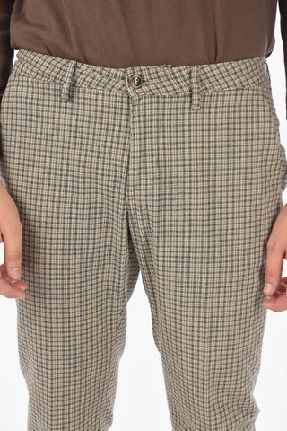 Gingham Checked Slim Fit NEWTOWN.L.457 Chino Pants