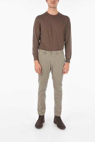 Gingham Checked Slim Fit NEWTOWN.L.457 Chino Pants