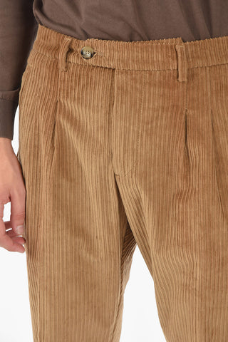 double pleat corduroy S.RAVAL2P.L. pants
