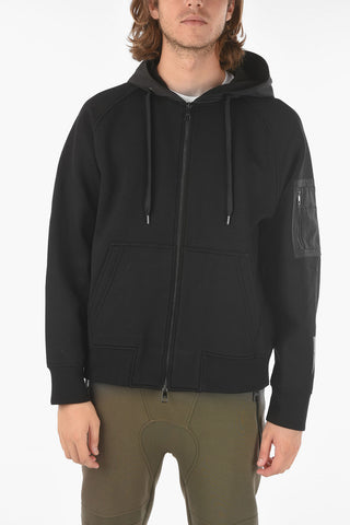 Felpa TRAVEL BONDED con Cappuccio e Dettagli in Nylon