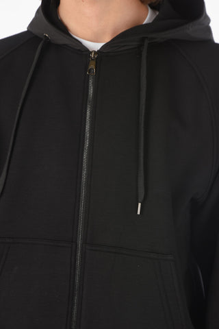 Felpa TRAVEL BONDED con Cappuccio e Dettagli in Nylon