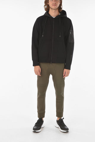 Felpa TRAVEL BONDED con Cappuccio e Dettagli in Nylon