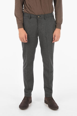 solid color NEWTOWN belt loops pants