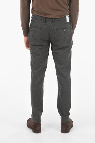solid color NEWTOWN belt loops pants