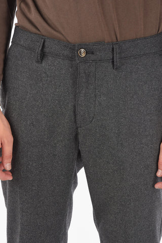 solid color NEWTOWN belt loops pants