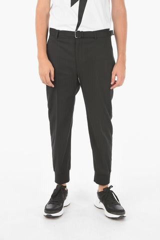 Chino SELF FABRIC Pants with Belt
