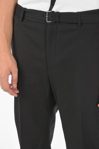 Chino SELF FABRIC Pants with Belt