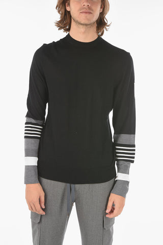 Maglia Girocollo TRAVEL STRIPED in Misto Cashmere