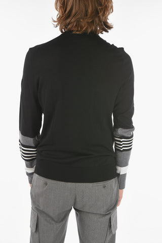 Maglia Girocollo TRAVEL STRIPED in Misto Cashmere
