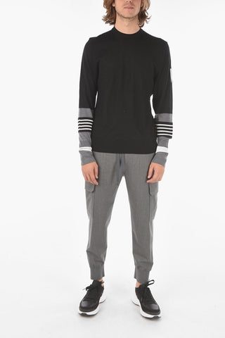 Maglia Girocollo TRAVEL STRIPED in Misto Cashmere