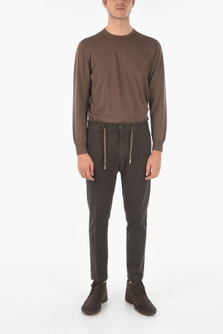 Drawstring Waist Carrot Fit  MITTE.605 Chino Pants