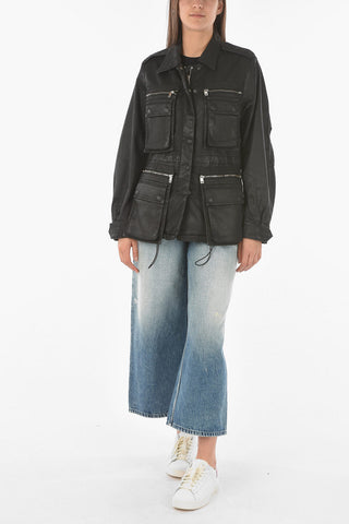 Coated Cotton D-CLAUDIA-SP-NE Utility Jacket