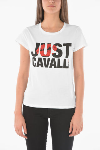 rhinestone embellished detail crew-neck t-shirt