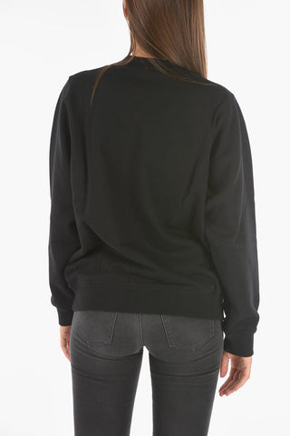 Crewneck F-ANG Sweatshirt with Lettering Logo Print