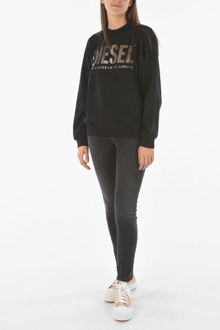 Crewneck F-ANG Sweatshirt with Lettering Logo Print
