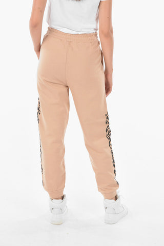 Joggers con Stampa Animalier Laterale