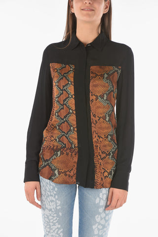 python printed details shirt