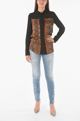 python printed details shirt
