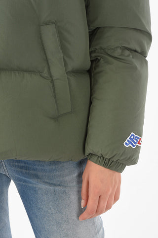Hidden Fastening W-ROLF Down Jacket with Removable Hood