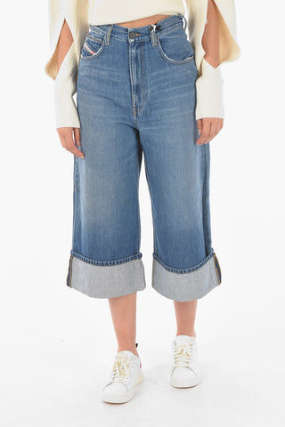 Jeans Gaucho D-LUITE con Risvolti