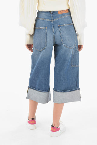 Jeans Gaucho D-LUITE con Risvolti