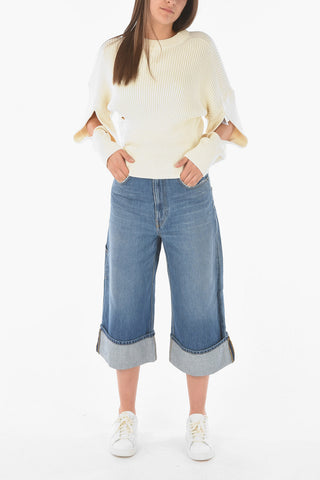Jeans Gaucho D-LUITE con Risvolti