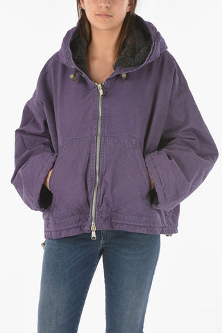 Faux Fur Inner G-KIM Jacket with Hood