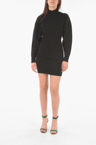 Sweater M-NUNAVUT Bodycon Dress with Mock Neck