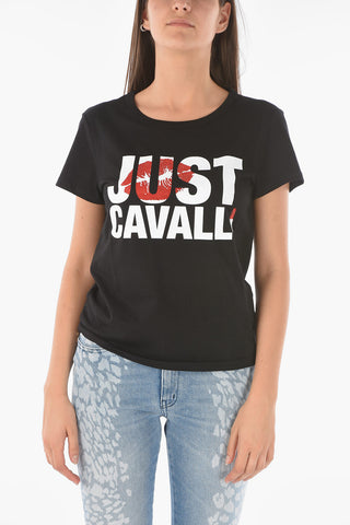 T-Shirt girocollo con dettaglio strass