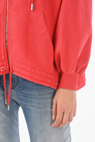 Batwing-sleeved F-BALI Sweatshirt with Drawstring