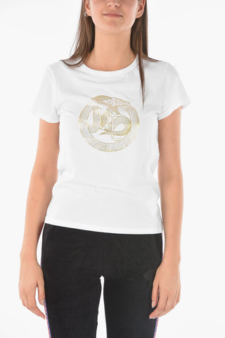 front printed crew-neck t-shirt