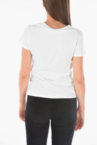 front printed crew-neck t-shirt