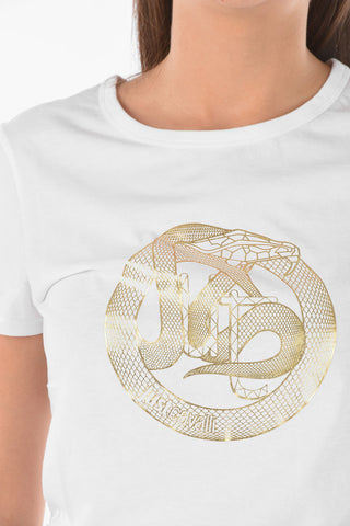 front printed crew-neck t-shirt