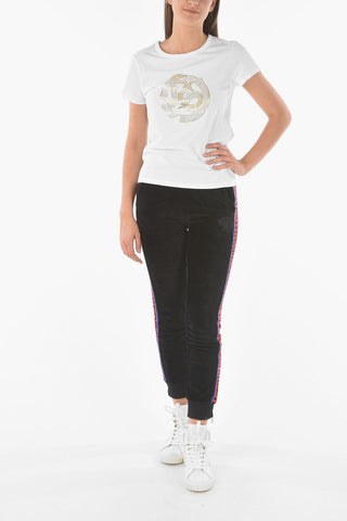 front printed crew-neck t-shirt