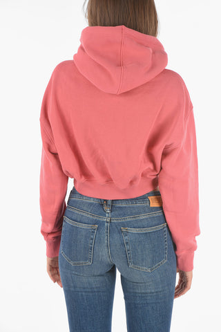 Hooded F-KRAL Crop Sweatshirt